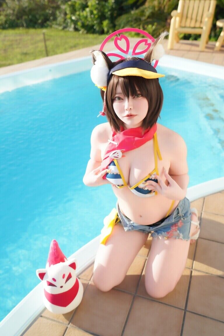 今日も修行に付き合ってくれますでしょうか…?主殿っ♡ニンニン♡イズナのコスで妊術修行♡ - 画像 (5)