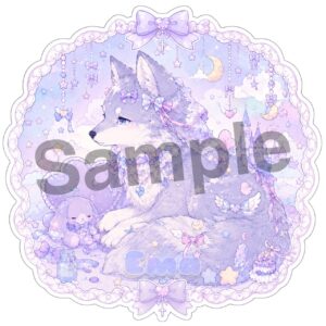 ビッグステッカー　ユメカワウルフ